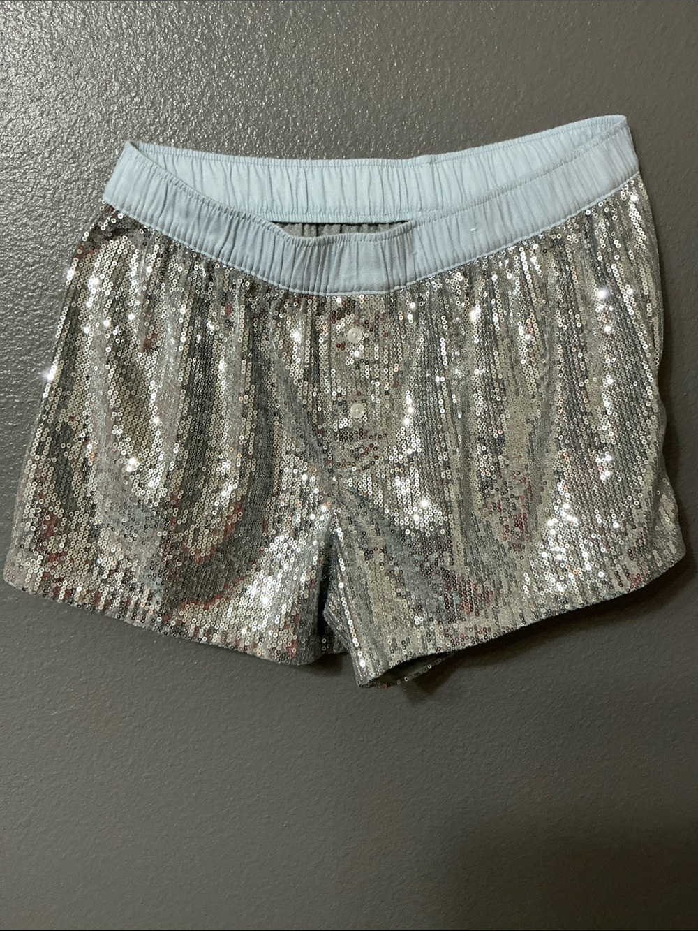 wild fable Silver Sequin Women’s Shorts